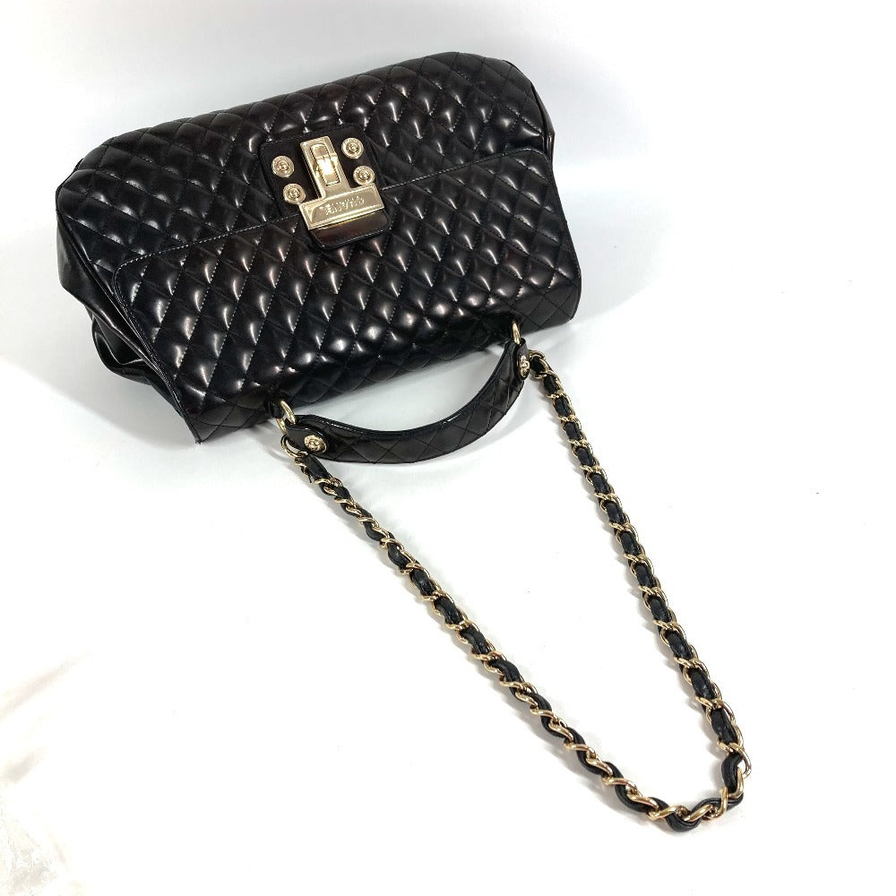 CHANEL マトラッセ キルティング 2.55 CC ココマーク ロゴ 2WAYバッグ ハンドバッグ フラップ チェーン トートバッグ 肩掛け カバン ショルダーバッグ エナメル レディース ブラック