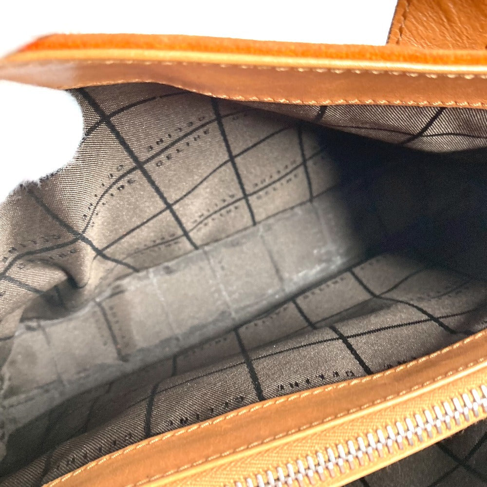 CELINE マカダム ロゴ カバン バッグ ハンドバッグ トートバッグ スエード/レザー ユニセックス オレンジ