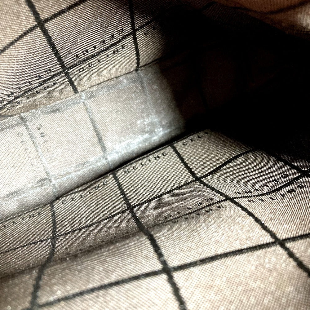 CELINE マカダム ロゴ カバン バッグ ハンドバッグ トートバッグ スエード/レザー ユニセックス オレンジ