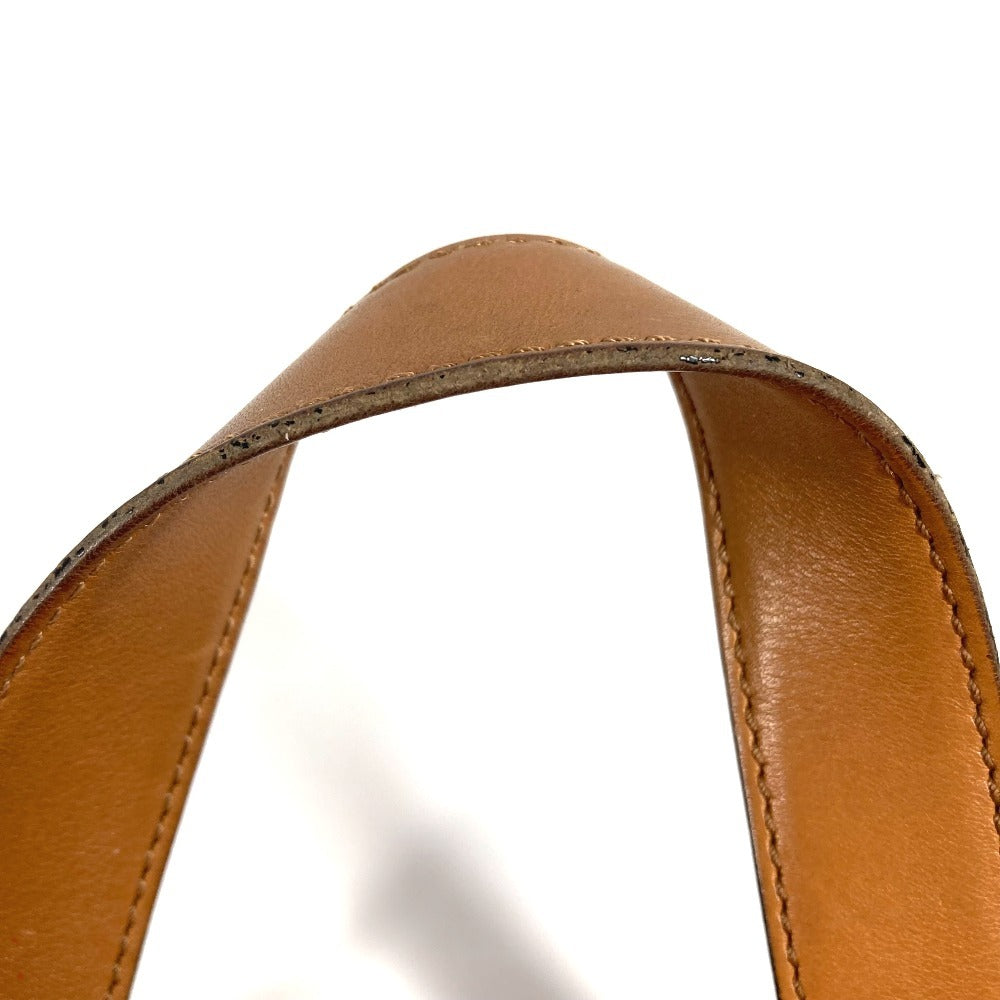 CELINE マカダム ロゴ カバン バッグ ハンドバッグ トートバッグ スエード/レザー ユニセックス オレンジ