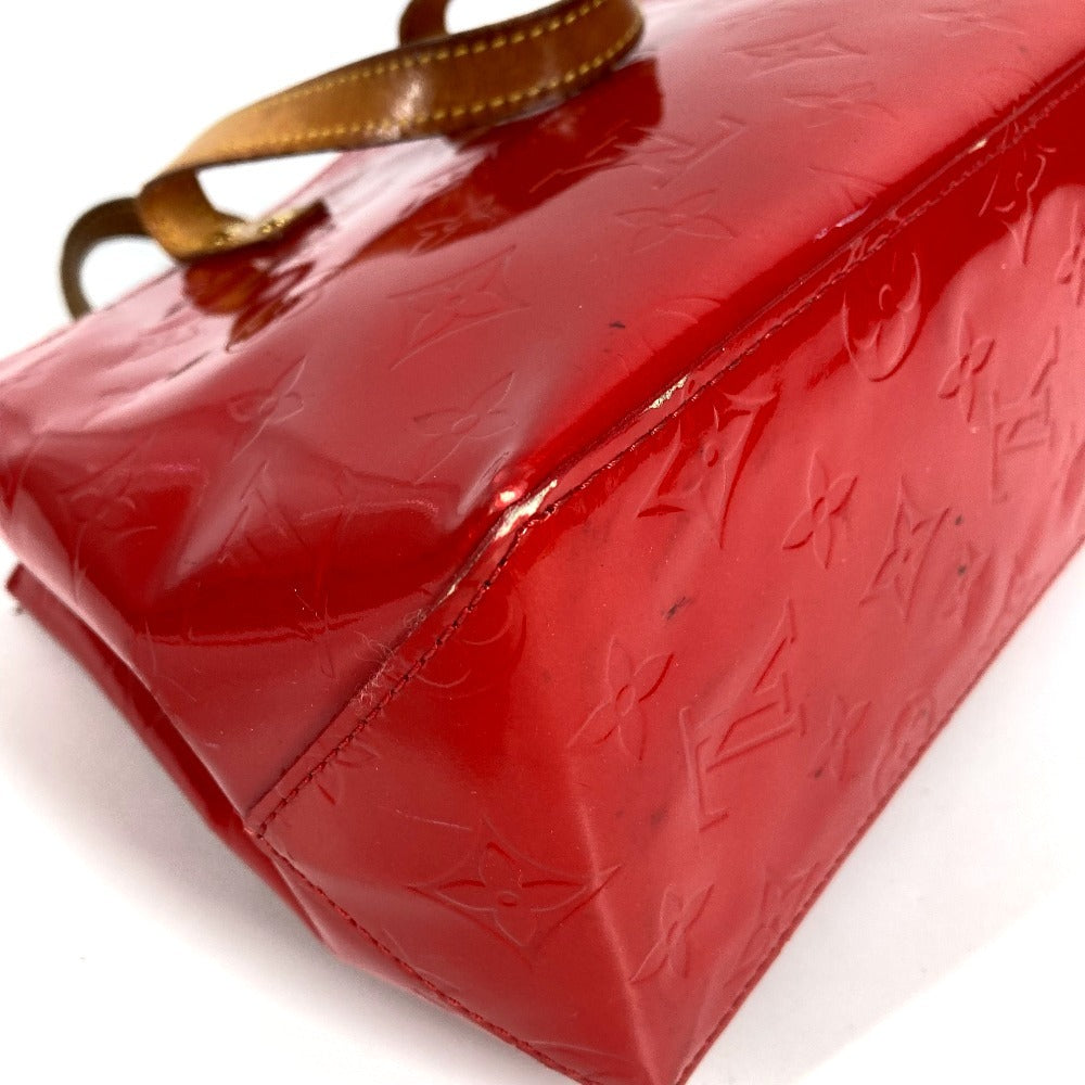 LOUIS VUITTON M91088 Monogram Vernis Reed PM Tote Bag/Handbag in Monogram Vernis Canvas, Unisex, Rouge Red