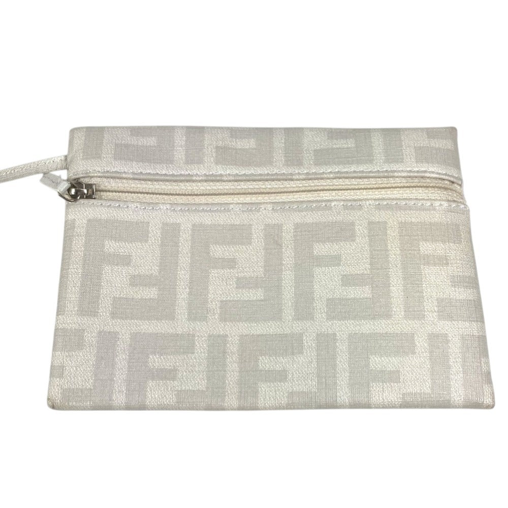 Vintage FENDI Zucca logo mesh shoulder bag with pouch and tote bag in PVC. Unisex.