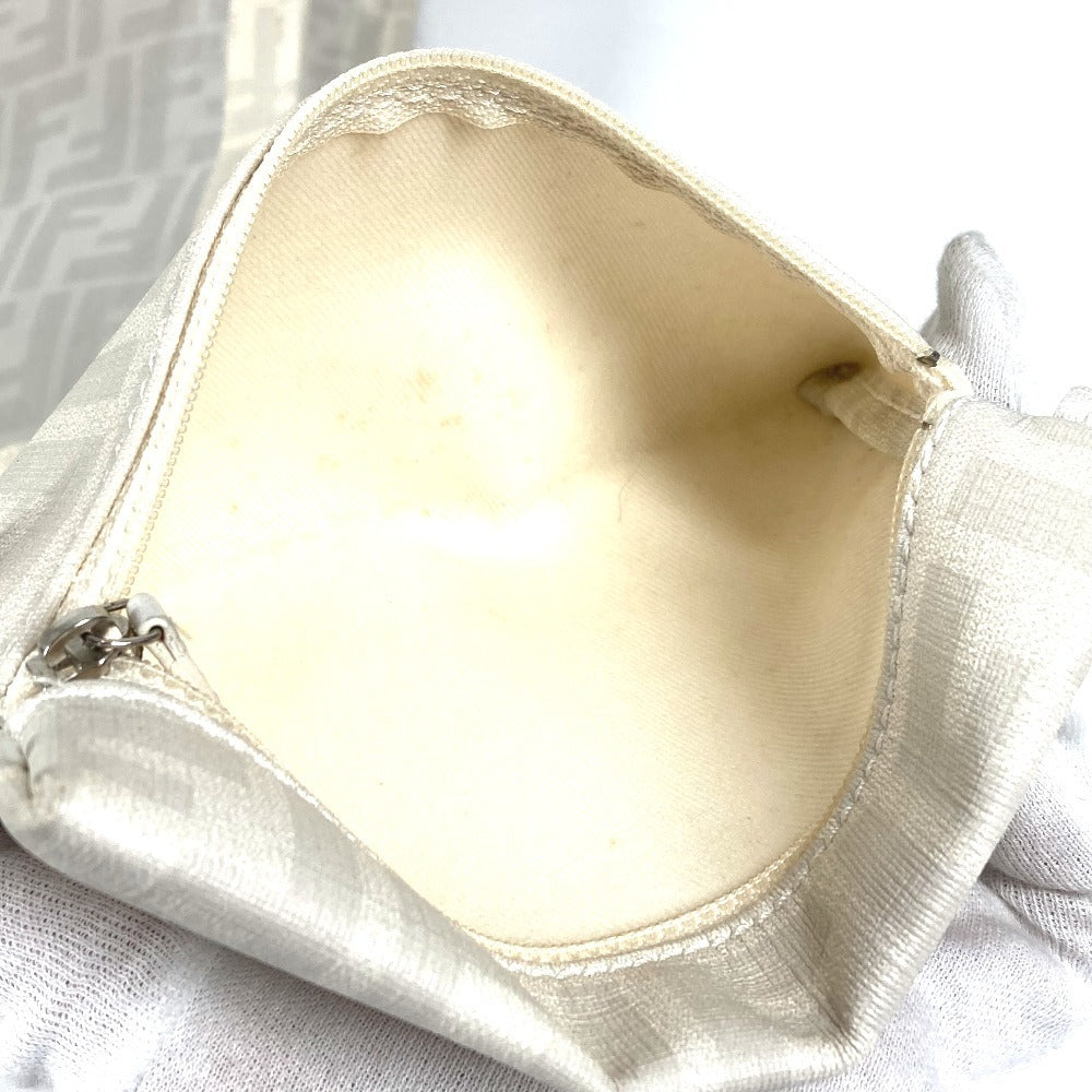 Vintage FENDI Zucca logo mesh shoulder bag with pouch and tote bag in PVC. Unisex.