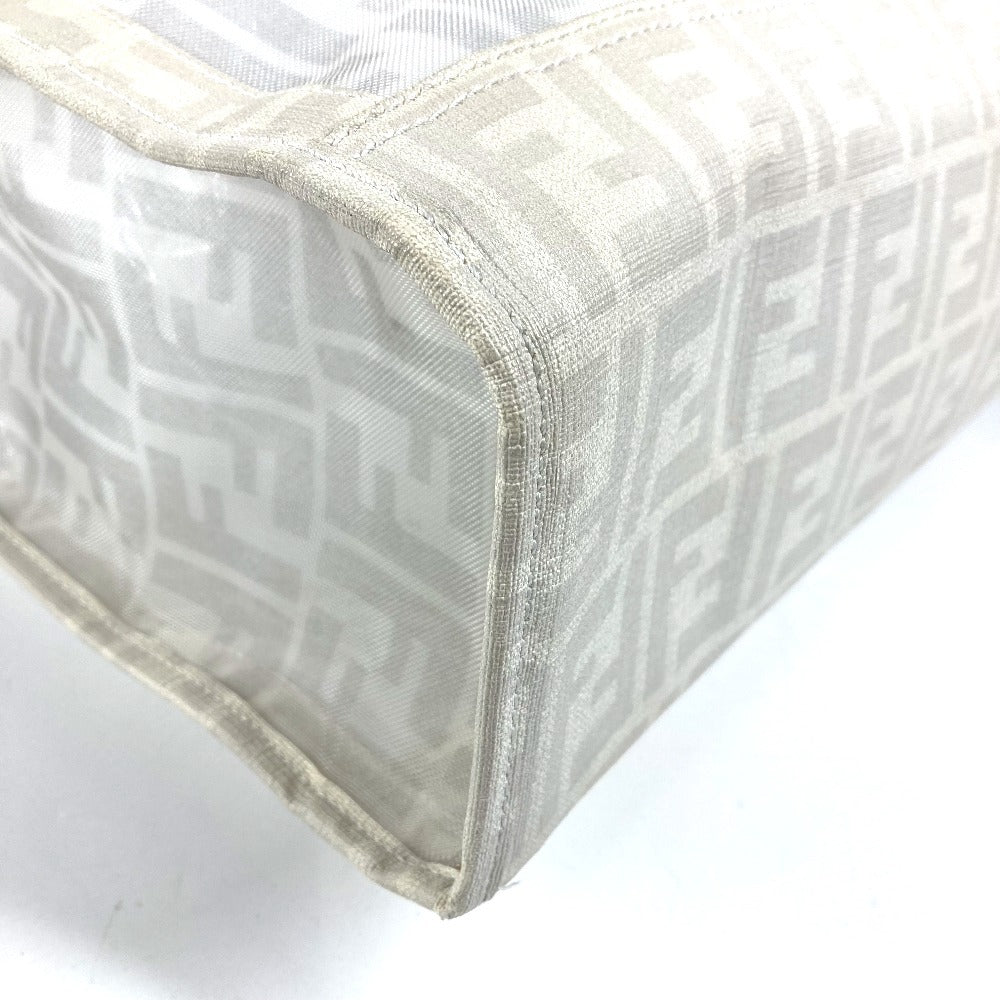 Vintage FENDI Zucca logo mesh shoulder bag with pouch and tote bag in PVC. Unisex.