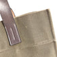 HERMES Etrivière Shopping Tote Bag, Vertical Tote Shoulder Bag, Leather/Canvas, Unisex, Khaki