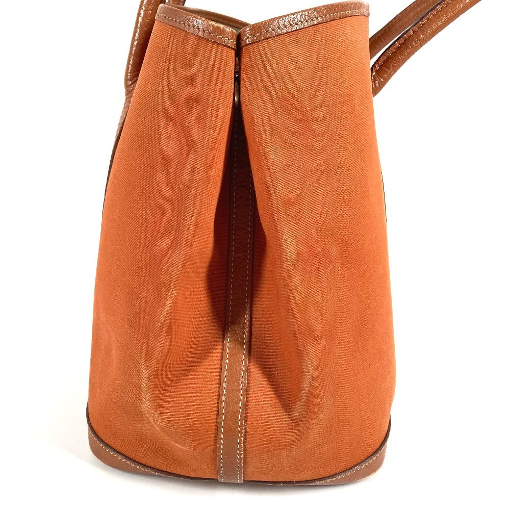 HERMES Garden Party 36 PM Garden Party 36 Bag, Handbag, Shoulder Bag, Tote Bag, Leather/Canvas, Unisex, Orange