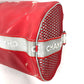 CHANEL Sport CC Coco Mark Logo Cylindrical Drum-Shaped Shoulder Bag, Rubber, Unisex, Red
