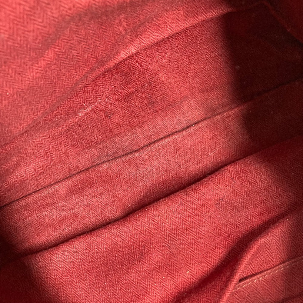 HERMES Caravan Horizontal MM Tote/Shoulder Bag, Leather, Unisex, Red