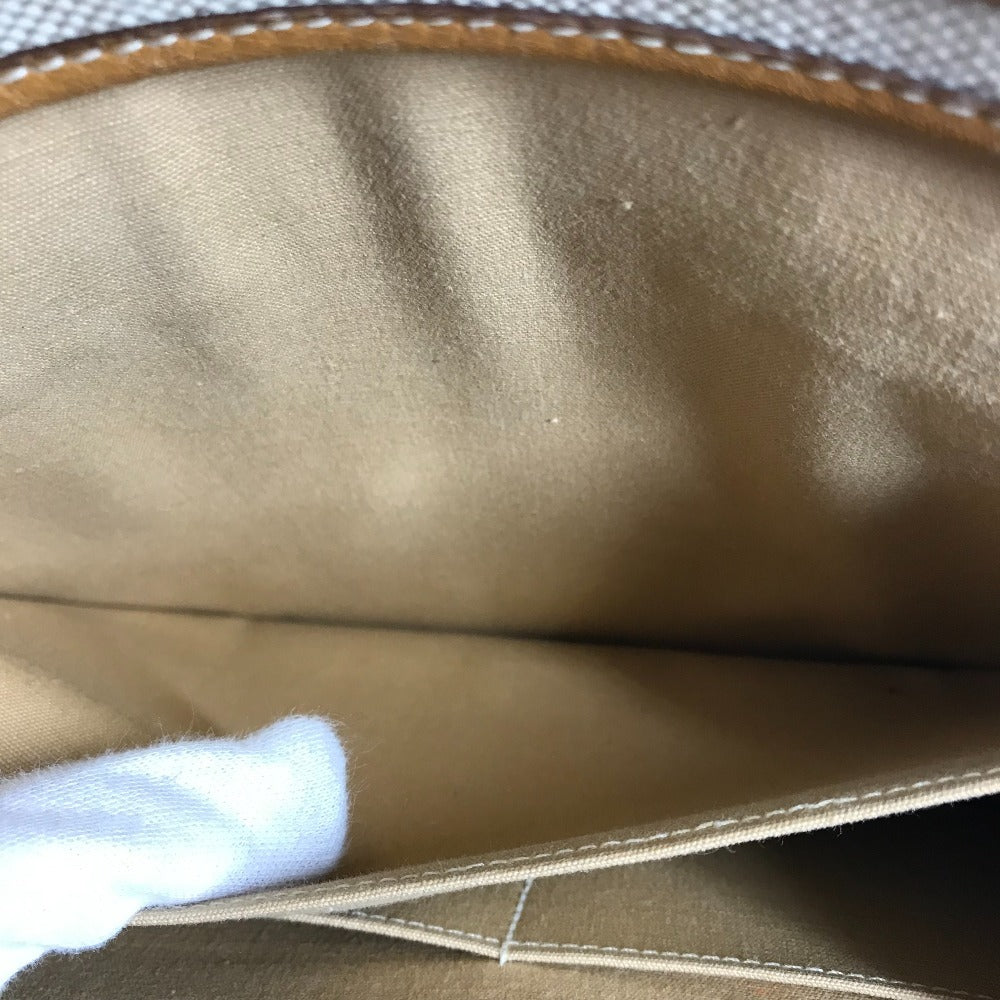 HERMES Horse Cheval Logo Vintage Jockey Bag, Crossbody Bag, Flap Pouch, 2-Way Bag, Handbag, Shoulder Bag, Leather/Canvas, Unisex, Beige