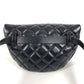 CHANEL Uniform CC Coco Mark Matelasse Belt Bag Shoulder Bag Crossbody Bag Leather Women's Black