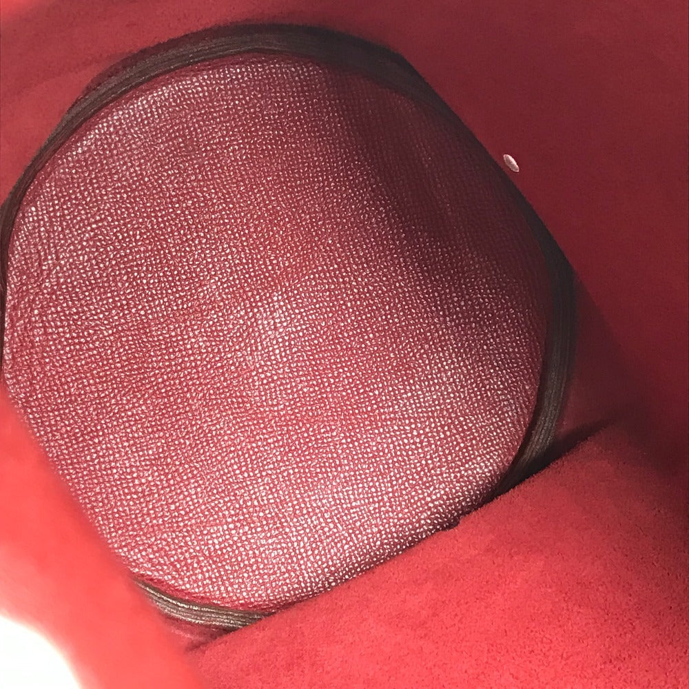 HERMES タッセル フリンジ マンジョワール 巾着バッグ カバン 肩掛け ショルダーバッグ クシュベル レディース レッド