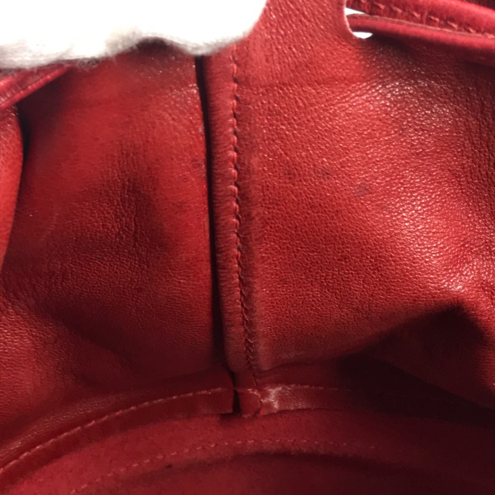 HERMES タッセル フリンジ マンジョワール 巾着バッグ カバン 肩掛け ショルダーバッグ クシュベル レディース レッド