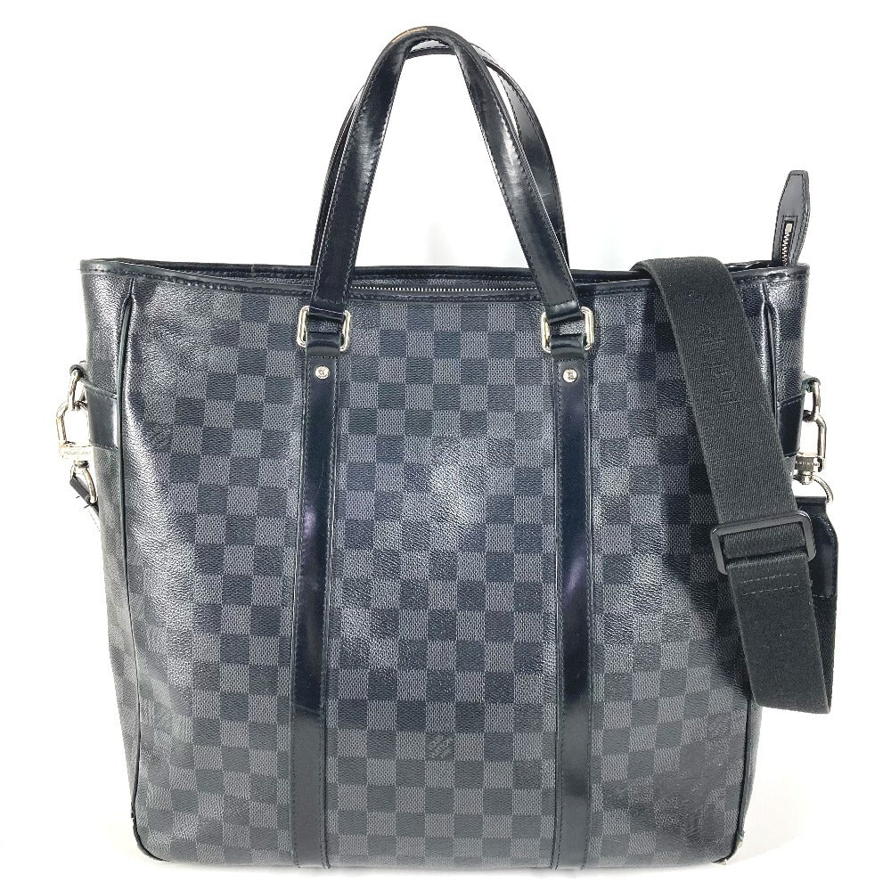LOUIS VUITTON N51192 ダミエグラフィット タダオ トートバッグ 縦型 カバン 斜め掛け 2WAYバッグ ショルダーバッグ ダミエグラフィットキャンバス ユニセックス ブラック