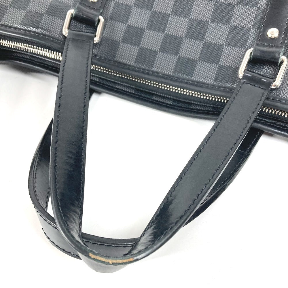 LOUIS VUITTON N51192 ダミエグラフィット タダオ トートバッグ 縦型 カバン 斜め掛け 2WAYバッグ ショルダーバッグ ダミエグラフィットキャンバス ユニセックス ブラック