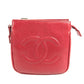 CHANEL ヴィンテージ ビッグ　CC ロゴ ココマーク カバン ベルトバッグ ボディバッグ ウエストポーチ ウエストバッグ レザー レディース レッド