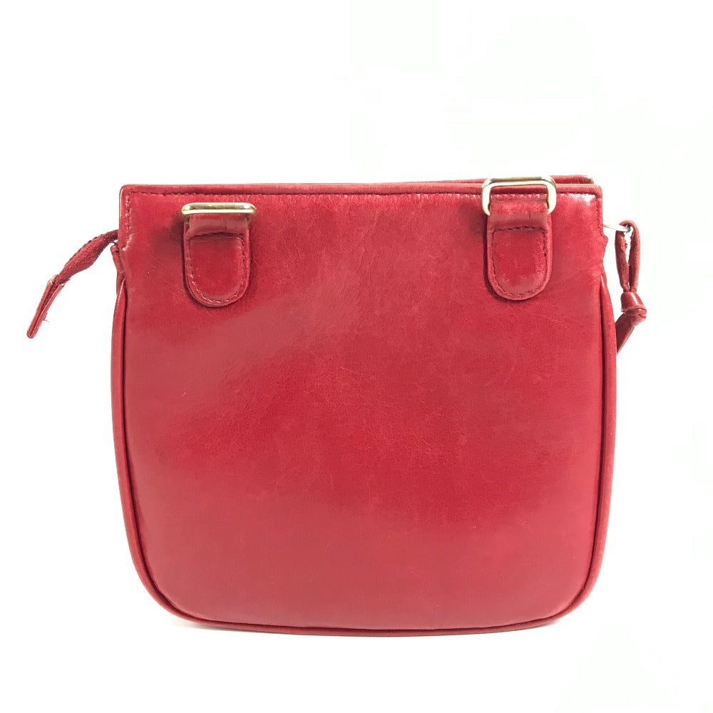 CHANEL ヴィンテージ ビッグ　CC ロゴ ココマーク カバン ベルトバッグ ボディバッグ ウエストポーチ ウエストバッグ レザー レディース レッド