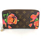 LOUIS VUITTON M93759 モノグラム ローズ スティーブンスプラウス ジッピーウォレット ラウンドファスナー ロングウォレット 長財布 モノグラムキャンバス レディース ブラウン