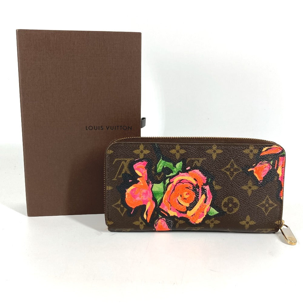LOUIS VUITTON M93759 モノグラム ローズ スティーブンスプラウス ジッピーウォレット ラウンドファスナー ロングウォレット 長財布 モノグラムキャンバス レディース ブラウン
