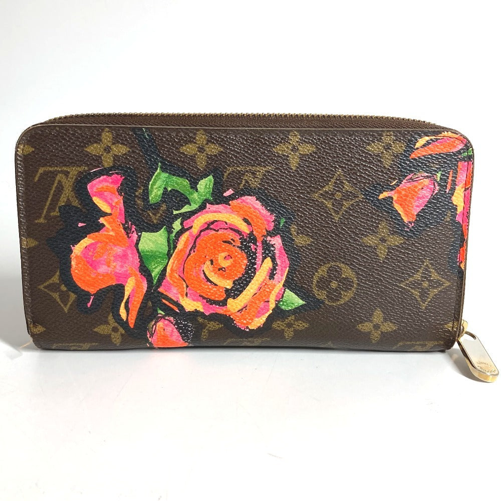 LOUIS VUITTON M93759 モノグラム ローズ スティーブンスプラウス ジッピーウォレット ラウンドファスナー ロングウォレット 長財布 モノグラムキャンバス レディース ブラウン