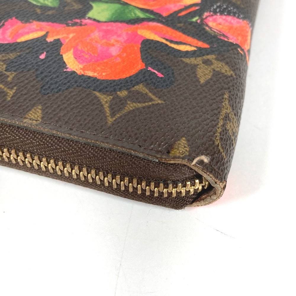 LOUIS VUITTON M93759 モノグラム ローズ スティーブンスプラウス ジッピーウォレット ラウンドファスナー ロングウォレット 長財布 モノグラムキャンバス レディース ブラウン