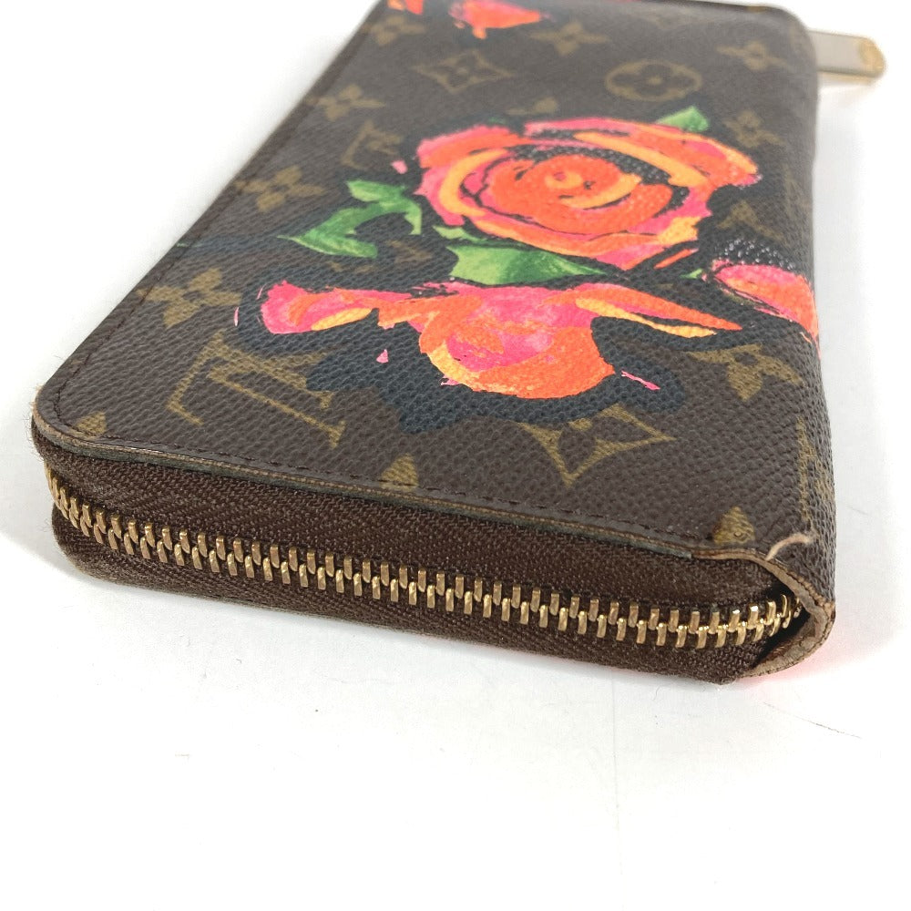 LOUIS VUITTON M93759 モノグラム ローズ スティーブンスプラウス ジッピーウォレット ラウンドファスナー ロングウォレット 長財布 モノグラムキャンバス レディース ブラウン