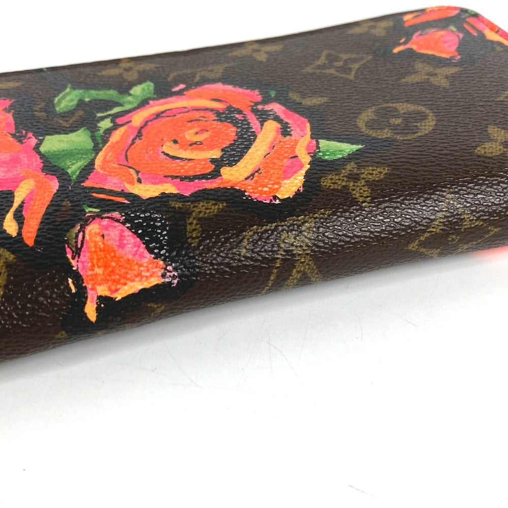 LOUIS VUITTON M93759 モノグラム ローズ スティーブンスプラウス ジッピーウォレット ラウンドファスナー ロングウォレット 長財布 モノグラムキャンバス レディース ブラウン