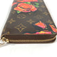 LOUIS VUITTON M93759 モノグラム ローズ スティーブンスプラウス ジッピーウォレット ラウンドファスナー ロングウォレット 長財布 モノグラムキャンバス レディース ブラウン