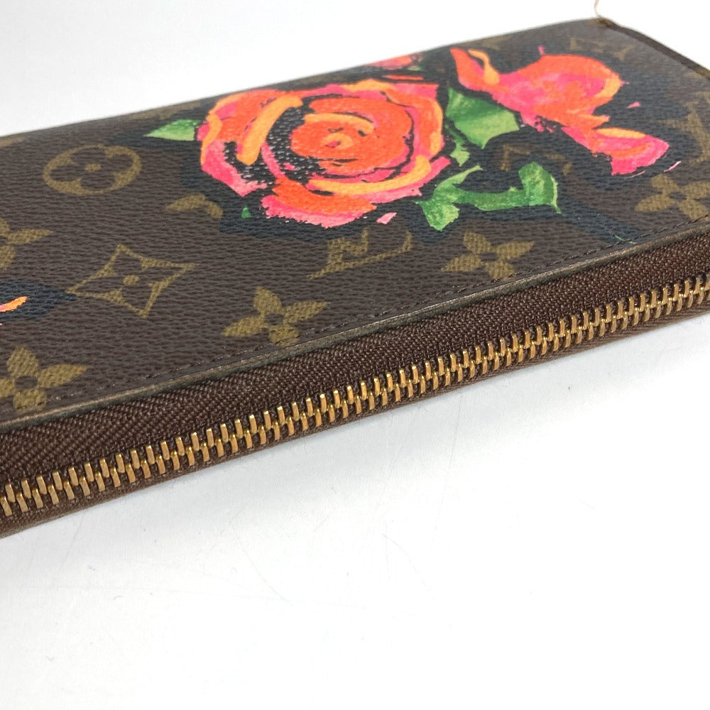 LOUIS VUITTON M93759 モノグラム ローズ スティーブンスプラウス ジッピーウォレット ラウンドファスナー ロングウォレット 長財布 モノグラムキャンバス レディース ブラウン