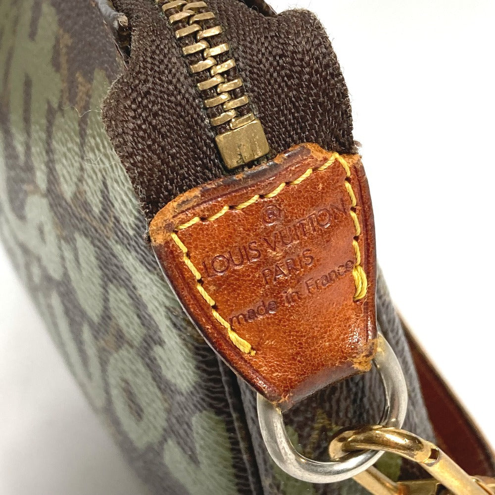 LOUIS VUITTON M92191 Monogram Graffiti Pochette Accessory Pouch, Shoulder Bag, Monogram Graffiti Canvas, Women's, Khaki