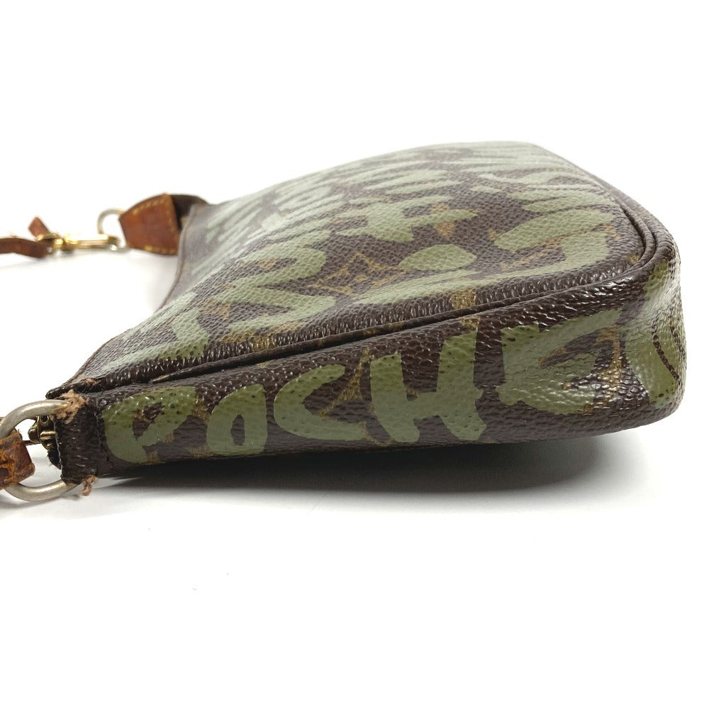 LOUIS VUITTON M92191 Monogram Graffiti Pochette Accessory Pouch, Shoulder Bag, Monogram Graffiti Canvas, Women's, Khaki