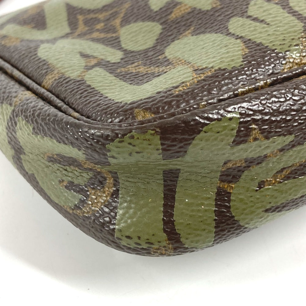 LOUIS VUITTON M92191 Monogram Graffiti Pochette Accessory Pouch, Shoulder Bag, Monogram Graffiti Canvas, Women's, Khaki