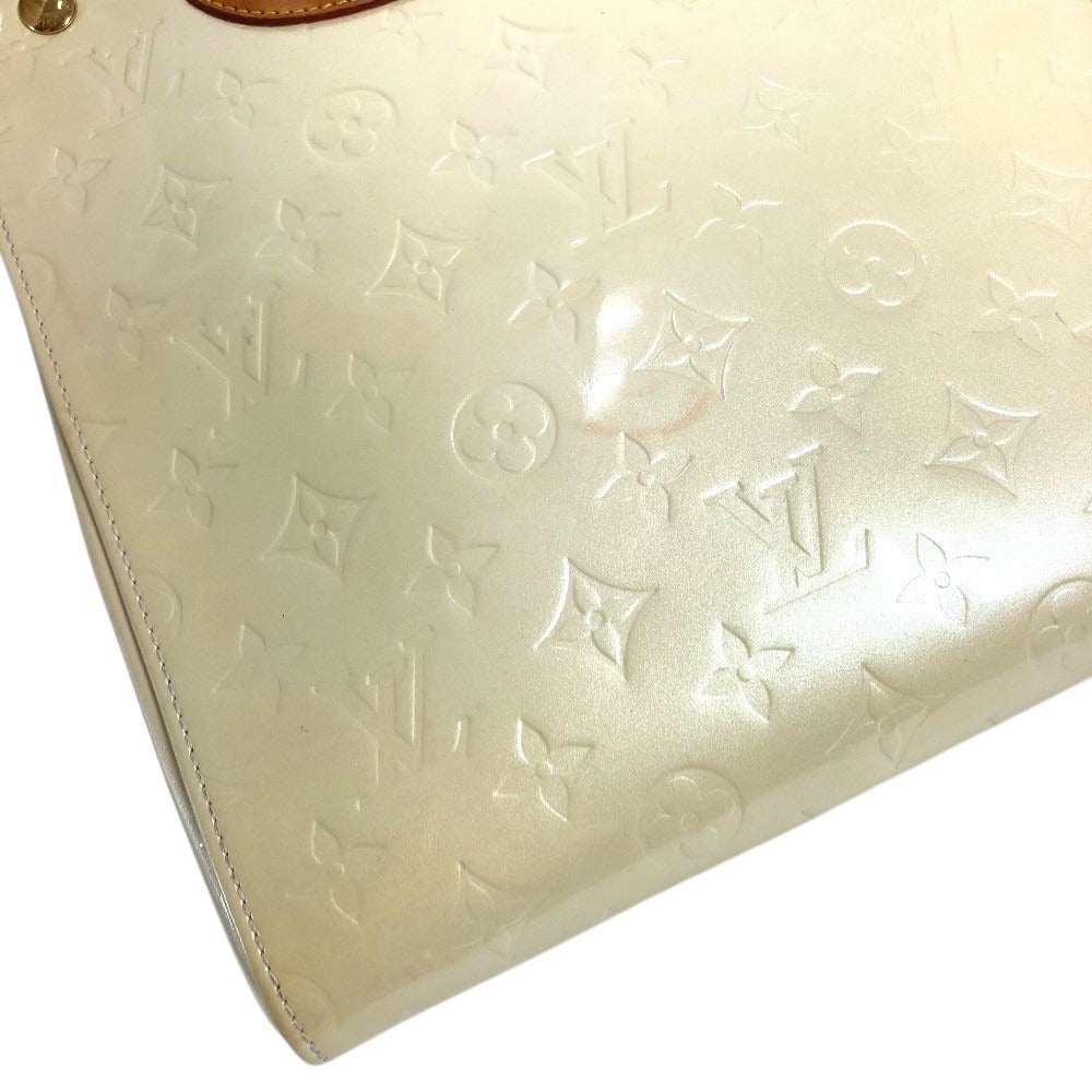 LOUIS VUITTON M91378 Monogram Vernis Maple Drive Bag Handbag Monogram Vernis Canvas Women's Perle White