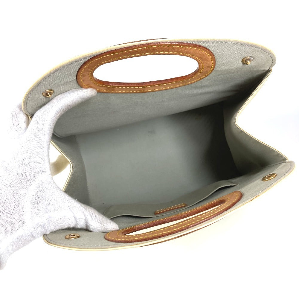 LOUIS VUITTON M91378 Monogram Vernis Maple Drive Bag Handbag Monogram Vernis Canvas Women's Perle White