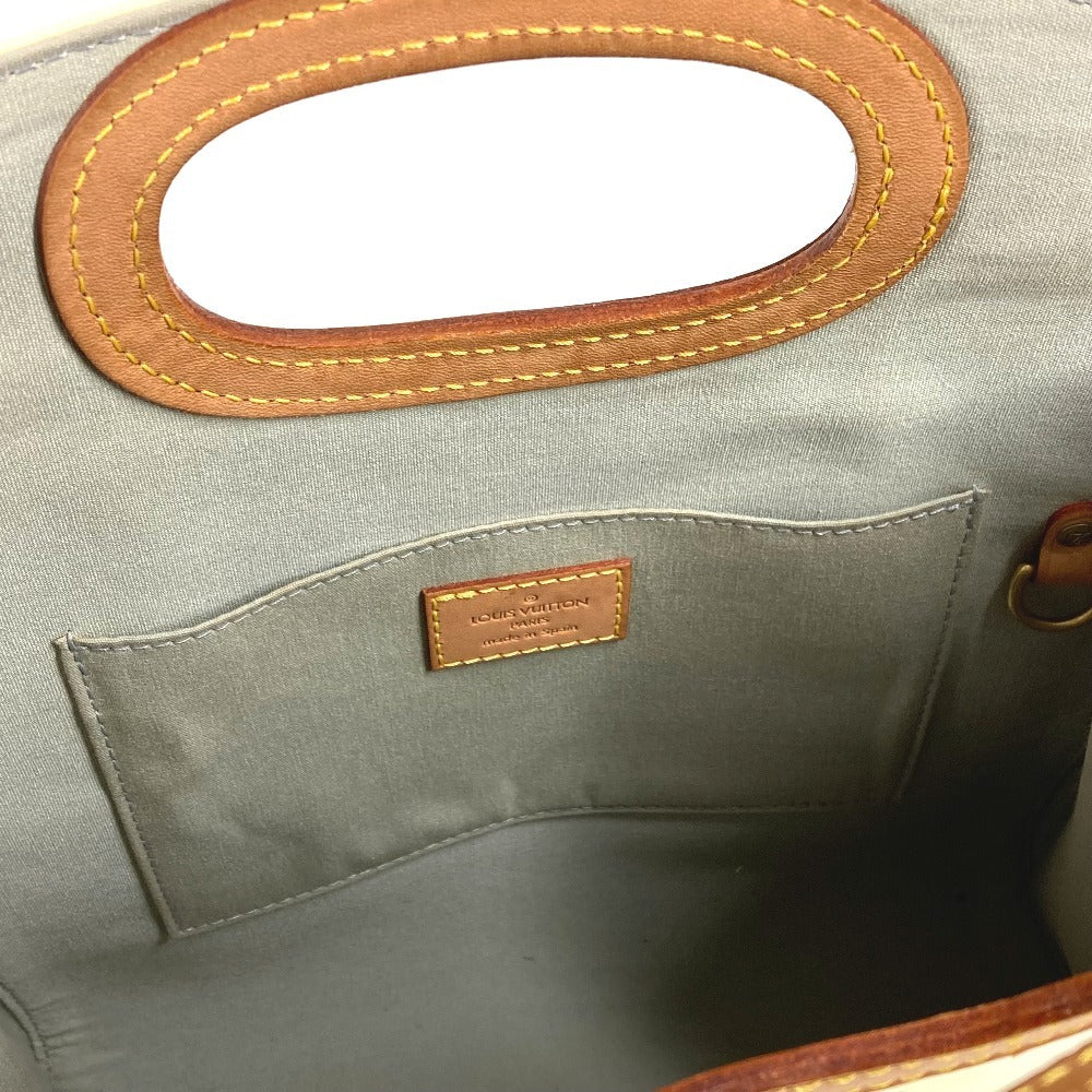 LOUIS VUITTON M91378 Monogram Vernis Maple Drive Bag Handbag Monogram Vernis Canvas Women's Perle White