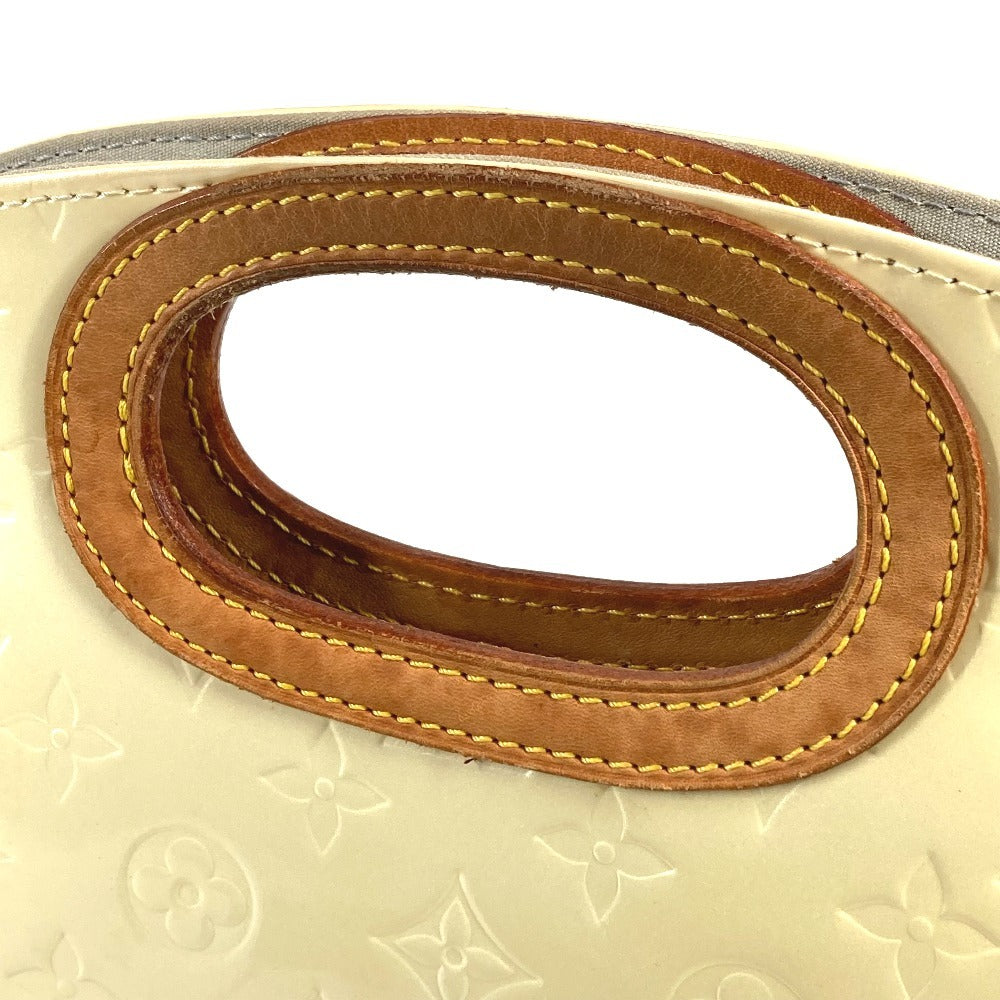 LOUIS VUITTON M91378 Monogram Vernis Maple Drive Bag Handbag Monogram Vernis Canvas Women's Perle White