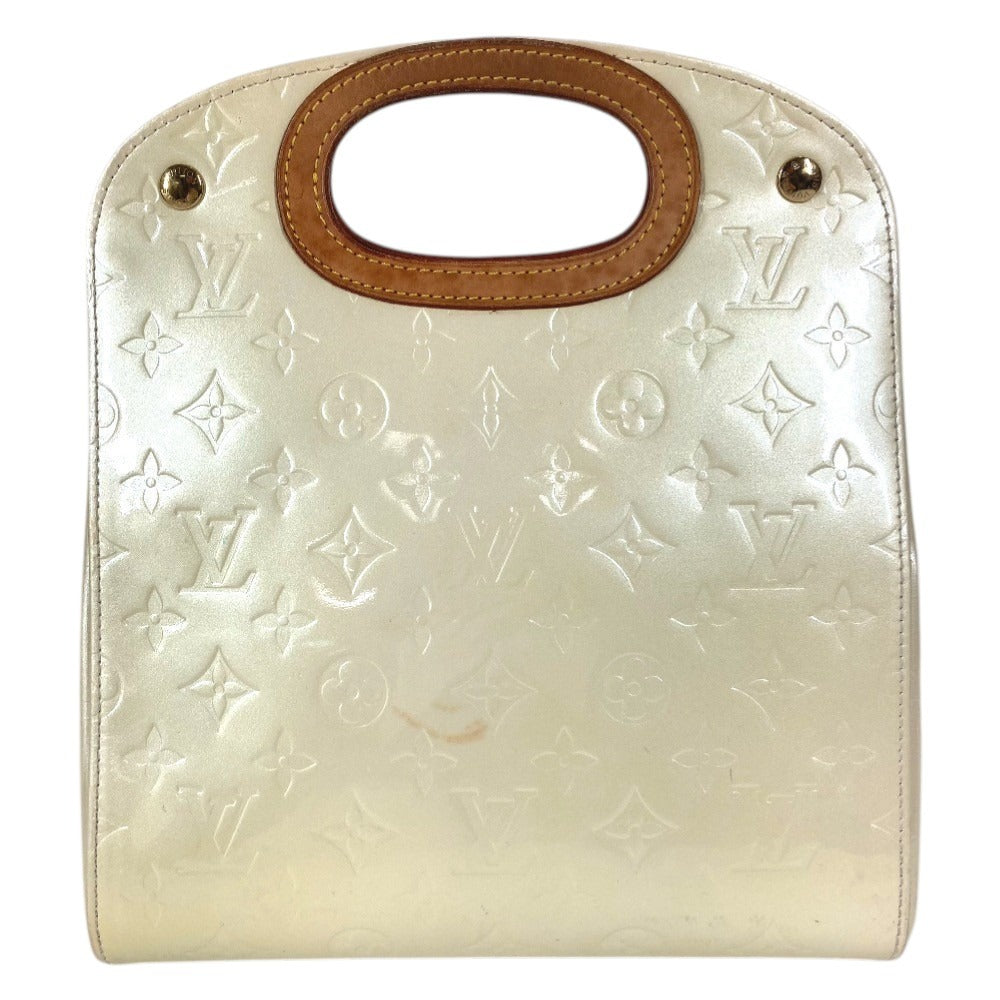 LOUIS VUITTON M91378 Monogram Vernis Maple Drive Bag Handbag Monogram Vernis Canvas Women's Perle White