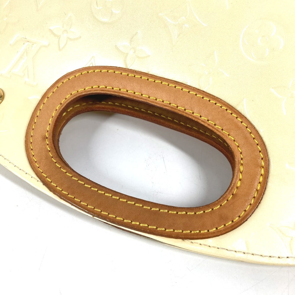 LOUIS VUITTON M91378 Monogram Vernis Maple Drive Bag Handbag Monogram Vernis Canvas Women's Perle White