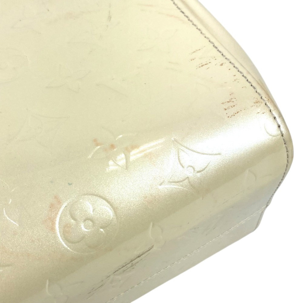 LOUIS VUITTON M91378 Monogram Vernis Maple Drive Bag Handbag Monogram Vernis Canvas Women's Perle White