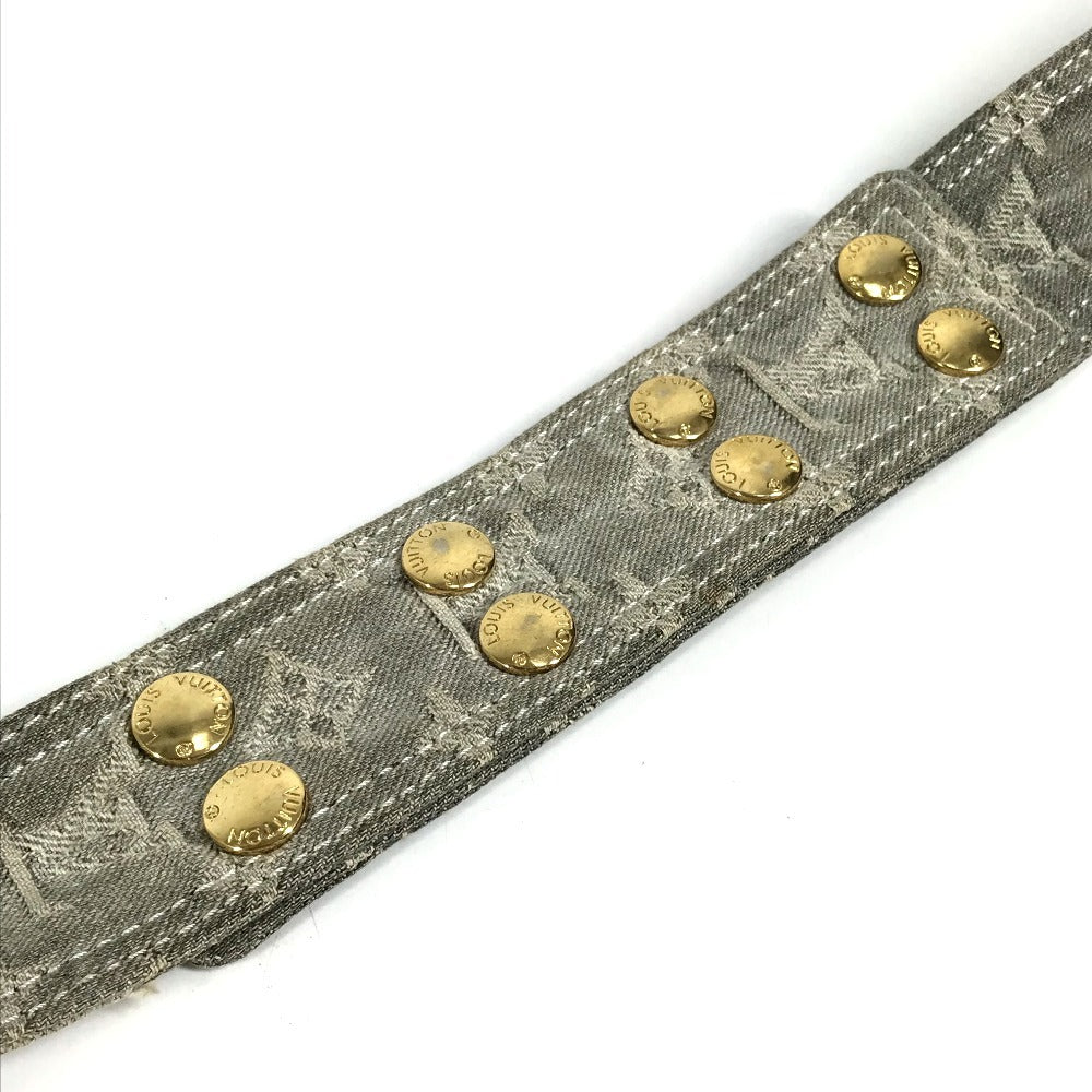 LOUIS VUITTON M95375 モノグラムデニム パッチワーク ポスティ カバン 斜め掛け フラップ ショルダーバッグ モノグラムデニムキャンバス ユニセックス ブラック系