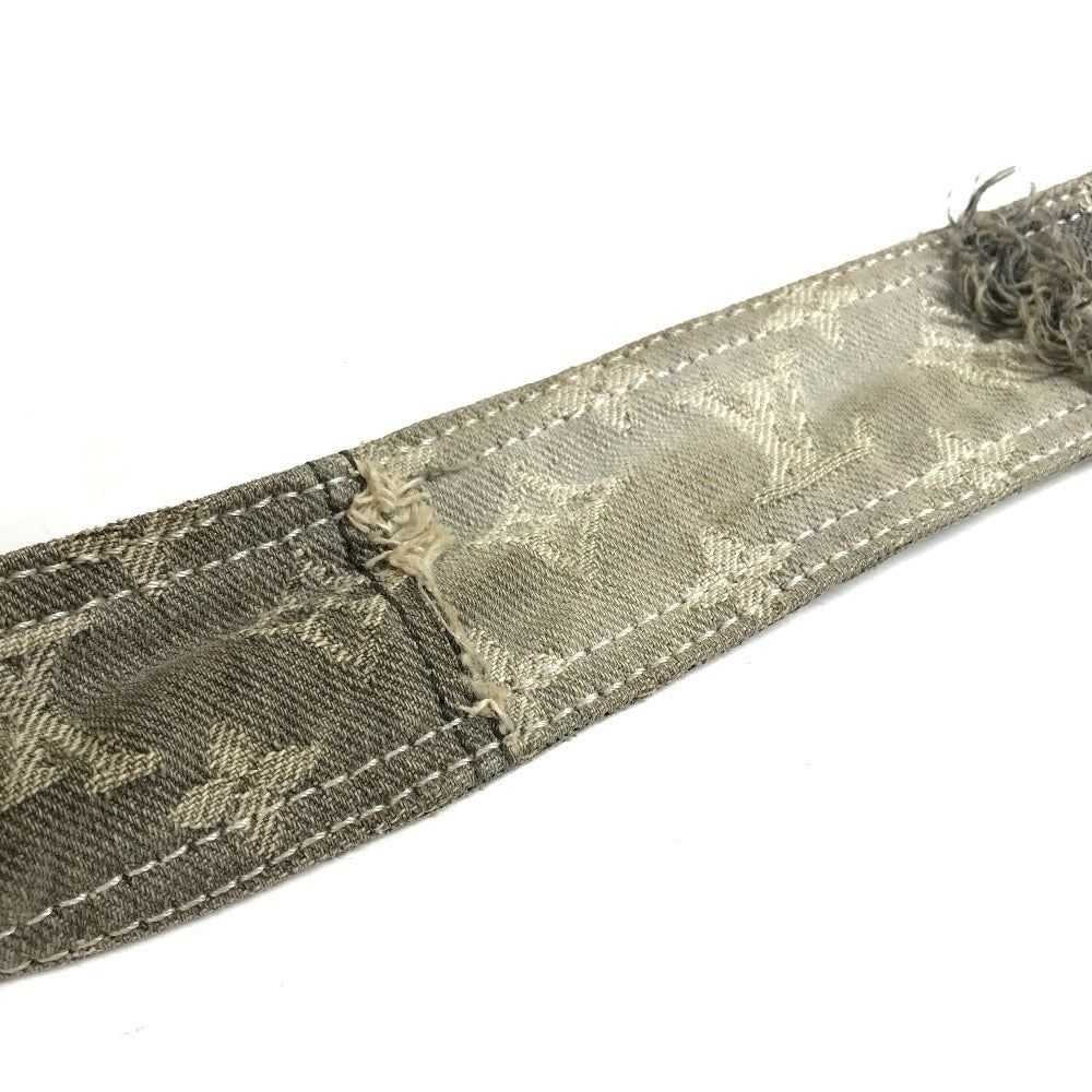 LOUIS VUITTON M95375 モノグラムデニム パッチワーク ポスティ カバン 斜め掛け フラップ ショルダーバッグ モノグラムデニムキャンバス ユニセックス ブラック系