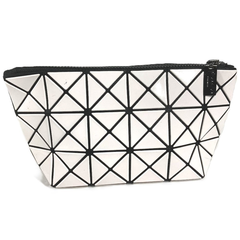 ISSEY MIYAKE BAOBAO กระเป๋าเครื่องสำอาง กระเป๋าใส่เครื่องสำอาง กระเป๋าคลัตช์ กระเป๋าอเนกประสงค์ PVC สีขาว unisex
