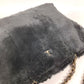 CHANEL Vintage CC Logo Coco Mark Fur Bag Flap W-Chain Shoulder Bag Tote Bag Shoulder Bag Fur Unisex Black