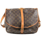 LOUIS VUITTON M42254 Monogram Saumur 35 Shoulder Bag, Crossbody Flap, Monogram Canvas, Unisex, Brown