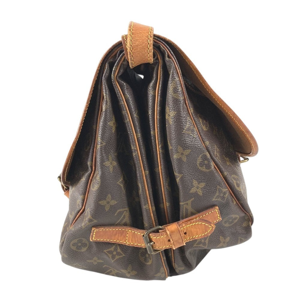 LOUIS VUITTON M42254 Monogram Saumur 35 Shoulder Bag, Crossbody Flap, Monogram Canvas, Unisex, Brown