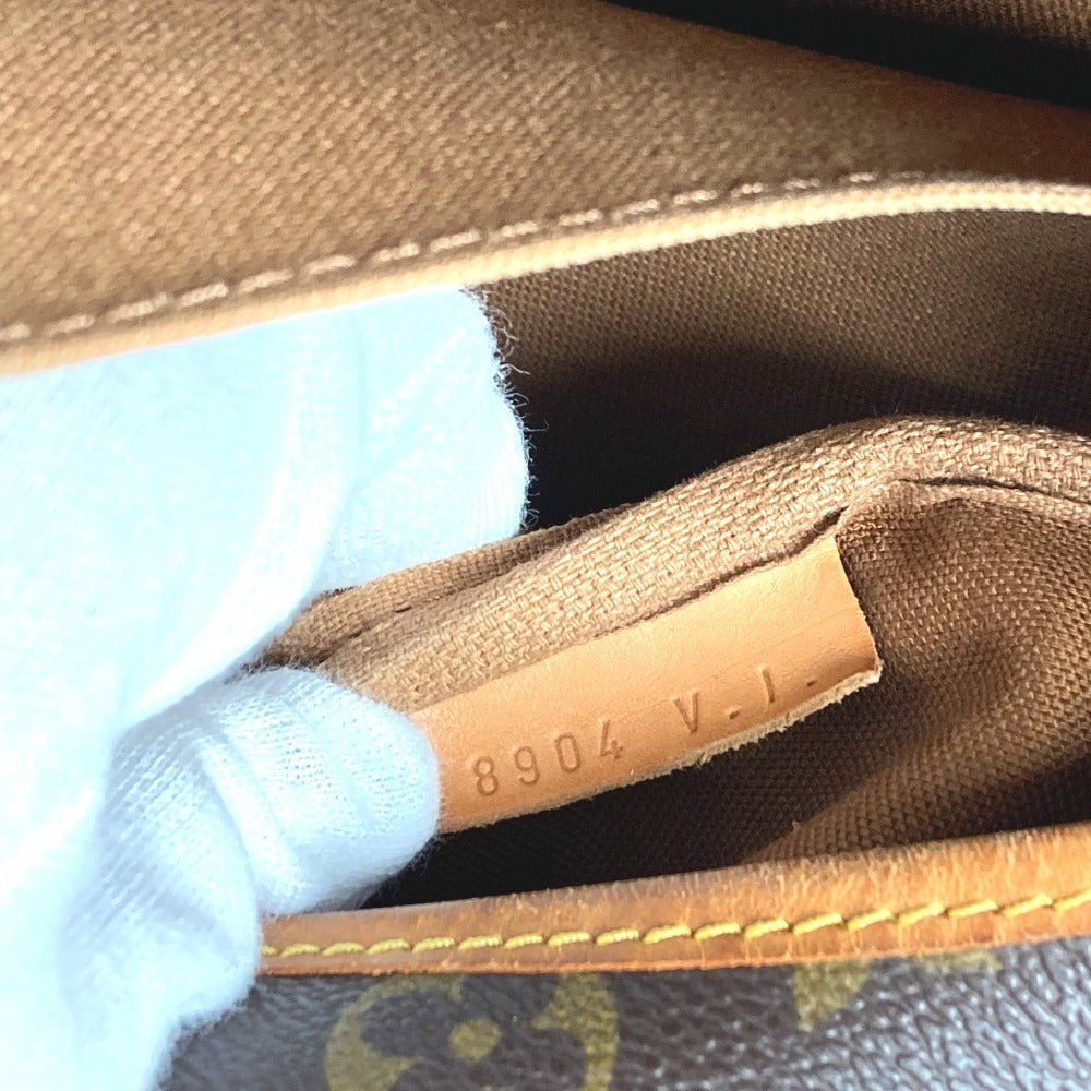 LOUIS VUITTON M42254 Monogram Saumur 35 Shoulder Bag, Crossbody Flap, Monogram Canvas, Unisex, Brown