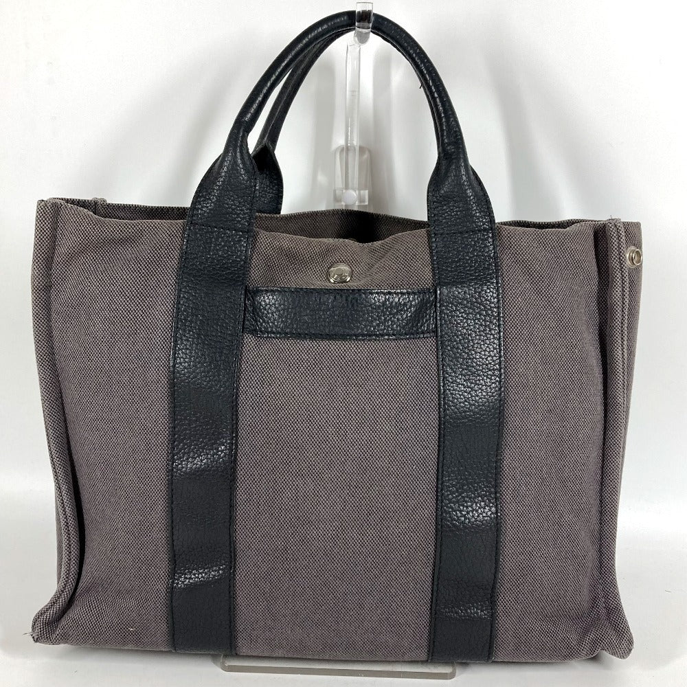 HERMES サックアーネMM サックアーネ MM カバン トートバッグ ハンドバッグ レザー/キャンバス ユニセックス グレー