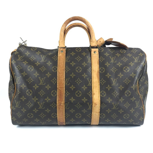 LOUIS VUITTON M41428 Monogram Keepall 45 Travel Bag, Handbag, Boston Bag, Monogram Canvas, Unisex, Brown