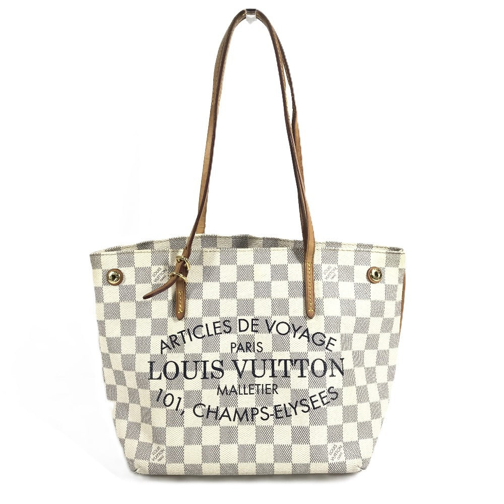 LOUIS VUITTON N41376 ダミエアズール カバPM カバ PM 肩掛け カバン トートバッグ ショルダーバッグ ダミエアズールキャンバス レディース ホワイト