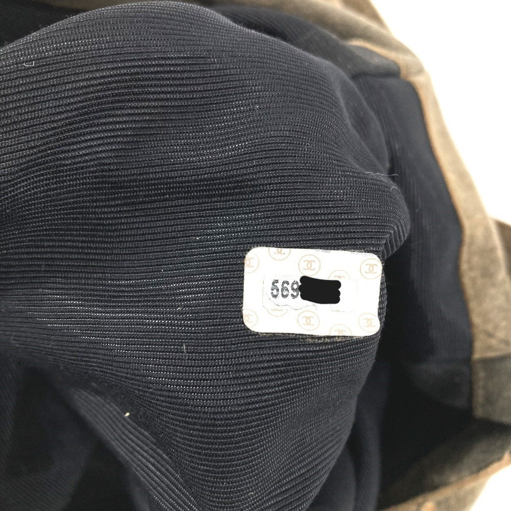 CHANEL ヴィンテージ カバン トートバッグ 肩掛け ショルダーバッグ スエード ユニセックス グレー系