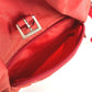 PRADA Triangle Logo Plate Backpack Nylon Unisex Red